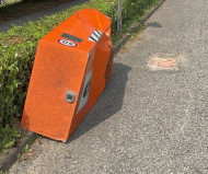 Italian speed camera knocked down