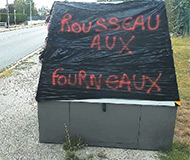 Bagged French speed camera