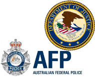 AFP and DOJ logos