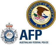 AFP and DOJ logos