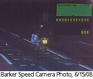 Barker speed camera photo, 6/15/08