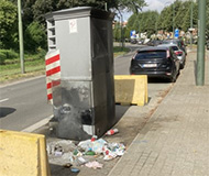 Scorched Belgian speed camera