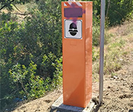 Blinded Italian speed camera