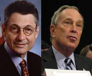 Sheldon Silver and Mike Bloomberg