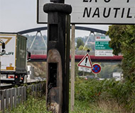Melted French photo radar