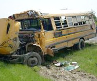 School bus crash