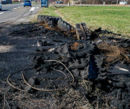 Incinerated French speed camera