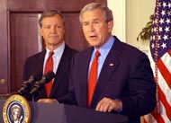Rep. Chris Cox and President Bush