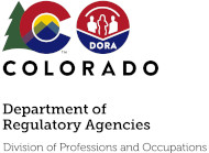 Colorado licensing board logo