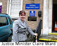Justice Minister Claire Ward