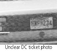 Unclear DC ticket photo