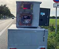 Explosion destroys German speed camera