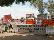 DPS protest, 4/30/09