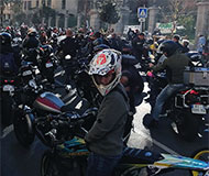 French motorcyclists protest
