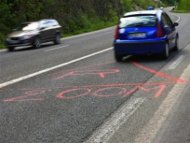 French speed camera warning