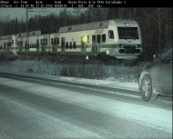 Speed camera catches train