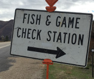 Fish and Game roadblock