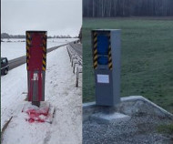 Painted French speed cameras