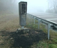 Saone speed camera burned