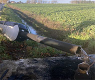 French speed camera torched