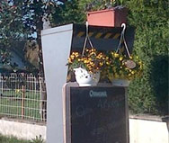 Decorated French speed camera