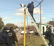 Confiscated speed camera