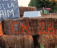 Speed camera buried in hay