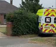 Speed camera stuck in hedge