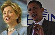 Senators Clinton and Obama