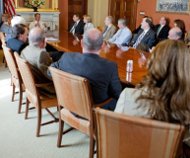 Speaker Boehner with conferees, 4/25/12