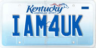 IAM4UK license plate