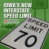 Iowa 70 MPH limit