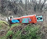 Decorated Italian speed camera