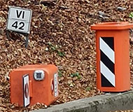 Decapitated Italian speed camera