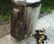 Italy burned speed camera