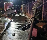 Toppled Italian photo radar