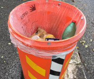 Trash can speed camera