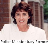 Police Minister Judy Spence