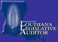 Louisiana Legislative Auditor