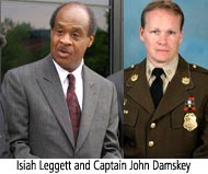 Isiah Leggett and Captain John Damskey