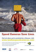 London speed camera poster