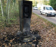 Maurepas, France camera burns