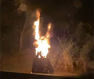 Martinique speed camera burns