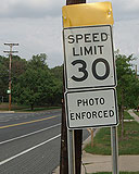 Photo enforced sign