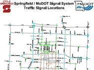 Intersection map, Springfield