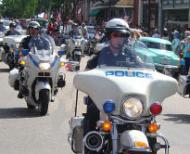 Motorcycle police in Virginia