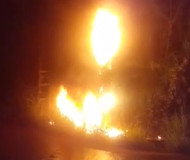 Speed camera burns in Martinique