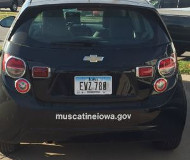 Muscatine, Iowa speed camera car