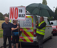 ULEZ protest in London