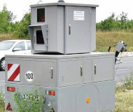 German mobile speed camera